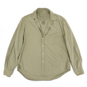 FRANK & EILEEN Relaxed Button Up Shirt Featherweight Cotton Minimal Lagenlook